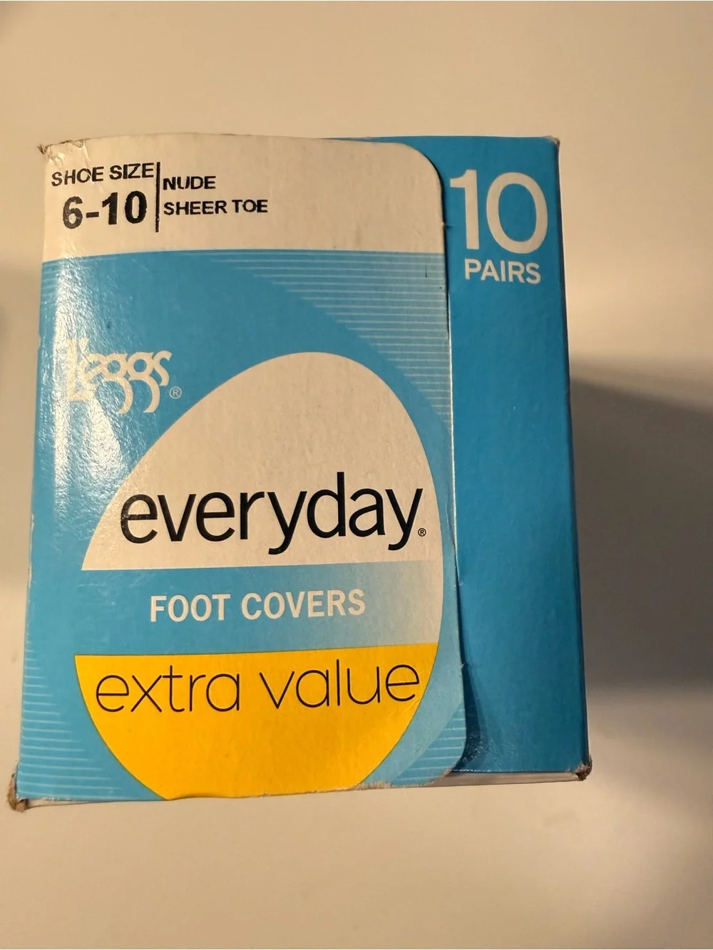 Leggs Everyday Nude Sheer Toe Foot Covers - 10 Pairs
